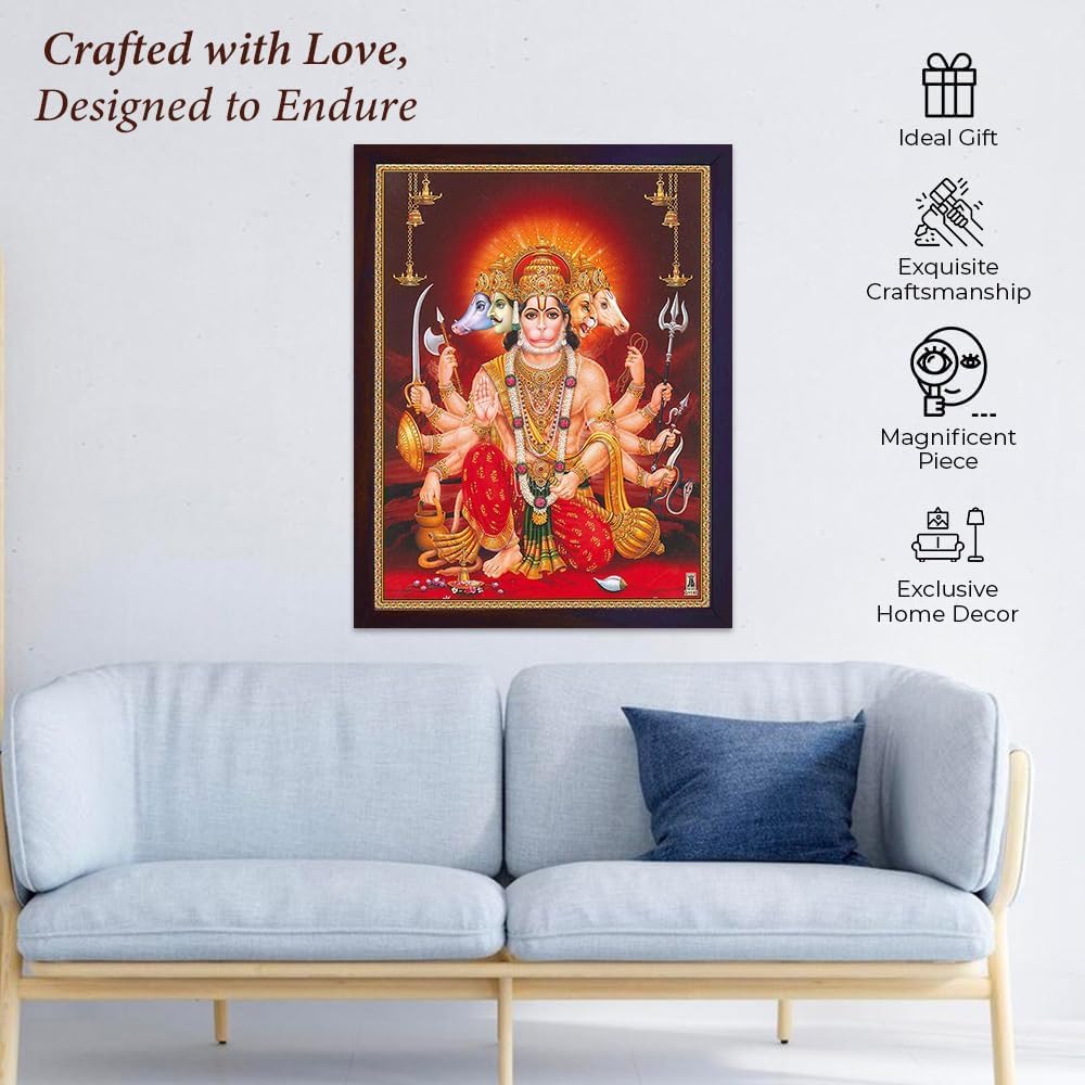 Amazon.com: Handicraftstore Hanuman Panch Mukhi with Different